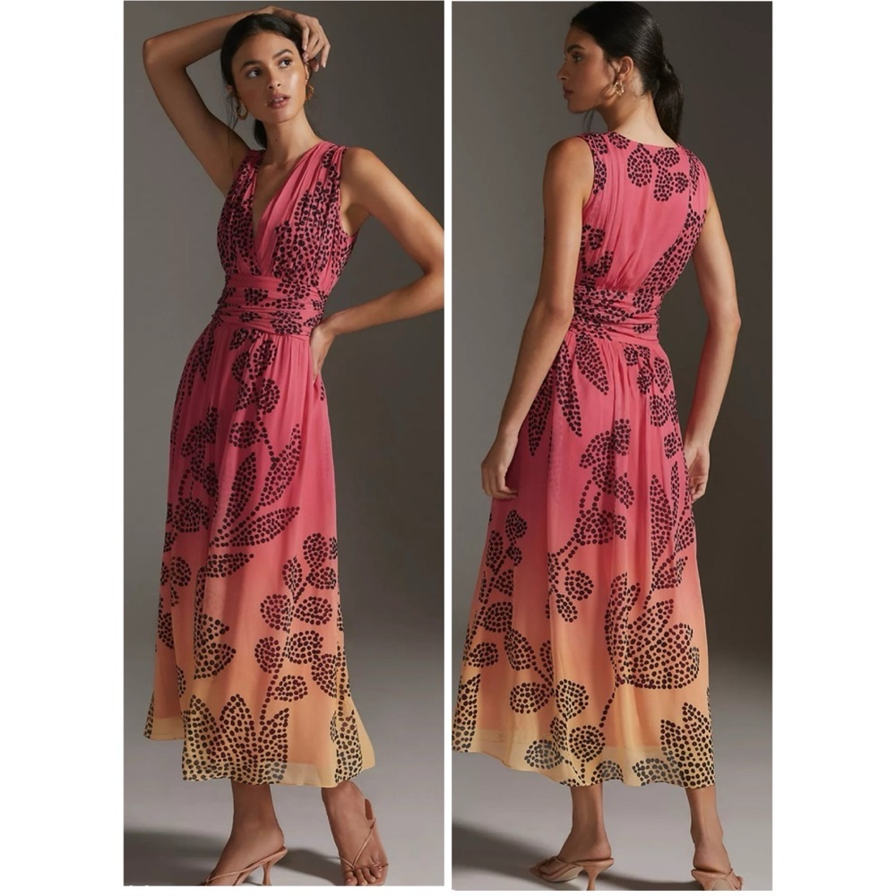 VERB by Pallavi Singhee Anthropologie NEW! Ombré Maxi Dress Size XS